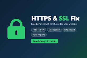 fix your website https and install a free SSL certificate