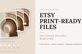 prepare print ready digital wall art files for your etsy shop