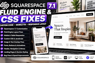 fix squarespace 7 1 CSS, fluid engine layout, mobile design and custom font code