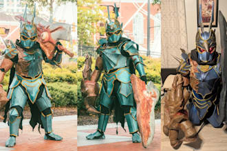 do 3d cosplay creation wearable 3d fantasy knight armor 3d helmet props 3d mask