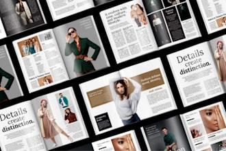 design an editable canva magazine for print and digital use