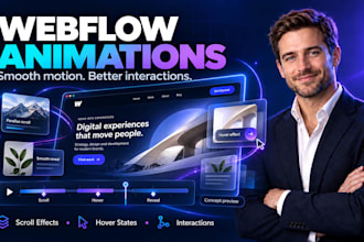 create custom webflow animations and scroll interactions