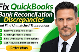 fix quickbooks bank reconciliation discrepancies and find unmatched transactions