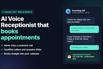 build an ai voice receptionist that books appointments