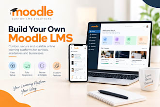setup moodle lms, moodle customization and elearning website