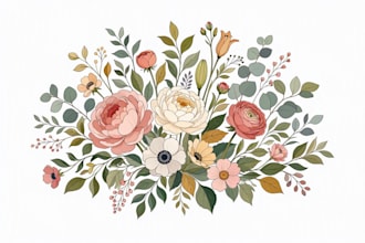 design custom plant illustrations for product labels