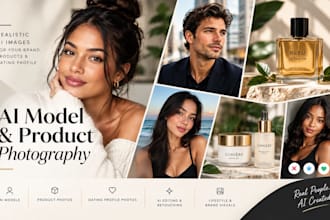 do realistic ai model for product, dating app ai model