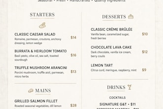design modern restaurant menu, food menu, and café menu