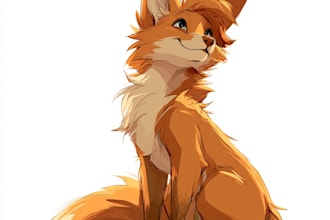 create a custom furry art character or fursona illustration for you
