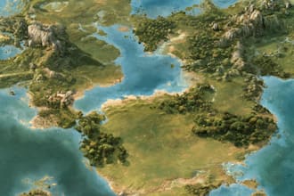 create a stunning custom fantasy world map for your fictional universe