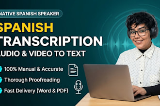 provide accurate spanish audio transcription and proofreading