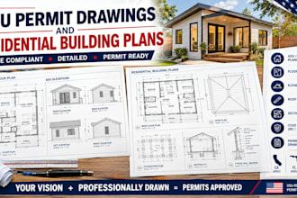 prepare adu permit drawings and residential building plans
