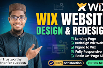 design and redesign responsive wix website