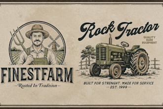 design a retro vintage logo