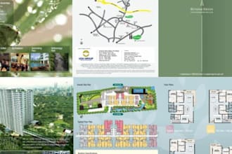design a residential development sales brochure and project profile