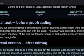 proofread and correct english grammar spelling and typing errors