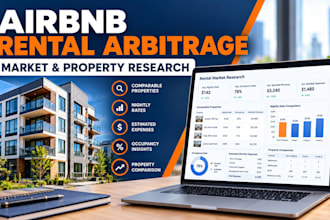 research airbnb rental arbitrage markets and analyze profitable property deals