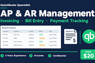 manage quickbooks ap ar and invoicing