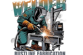 design a custom vintage plumbing or welding logo for t shirts and workwear