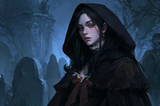 draw horror character illustration