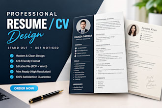 design professinal resume CV designs