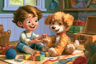 create adorable children book illustration for your story