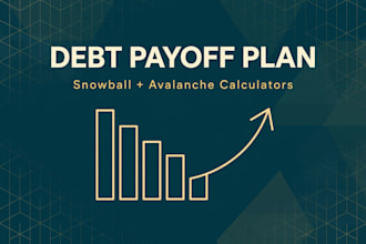 build a debt payoff plan spreadsheet with snowball and avalanche calculators