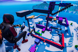 uefn fortnite map geometry dash deathrun steal brainrot parkour map boxfight 1v1