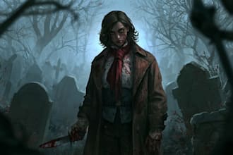 draw horror character illustration