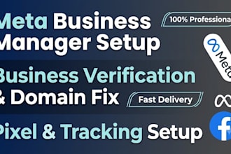 setup meta business manager, verify business and fix domain verification