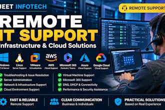 provide remote IT support infrastructure and cloud support