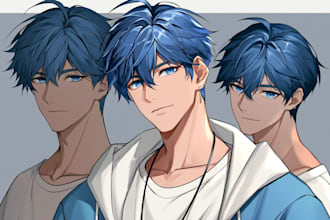 design a unique anime gaming mascot or streaming character