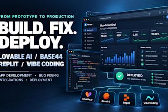 fix and develop lovable ai, base44, replit and vibe coding apps