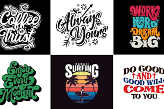 design vintage logo, t shirts, hat and branding