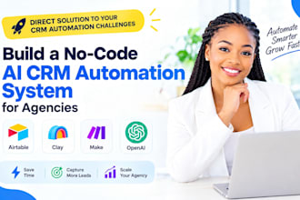 build a no code ai CRM automation system using airtable clay make openai