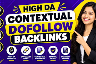 provide high da white hat contextual dofollow backlinks for SEO link building