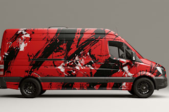 design a stunning custom car wrap and unique vehicle graphics
