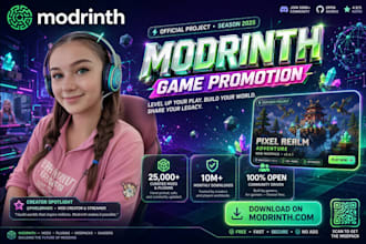 provide professional modrinth project marketing and game promotion
