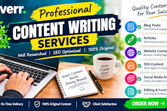 do web research and write seo blog posts and articles