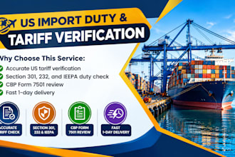 review US import tariff, section 301 and 232 duties on your shipment