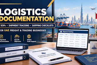 create logistics sops, shipping tracking template, shipping document checklist