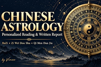 provide a personalized chinese astrology reading with a detailed report