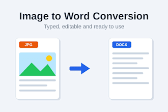 convert jpg or image to editable word or excel