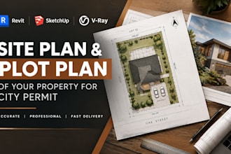 design site plan, floor plan of your property for city permit very fast