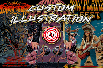 create custom illustration and merch designs for your brand
