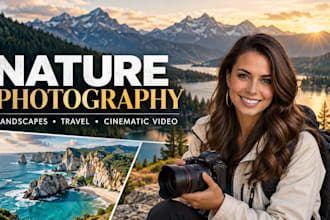 provide stunning nature photography landscape travel cinematic videography