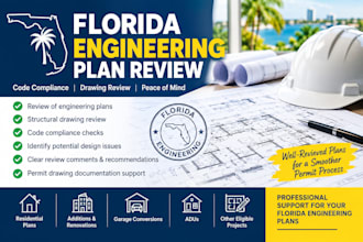 review florida plans for engineering approval and seal