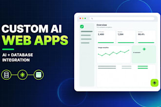 create an ai powered website with database integration