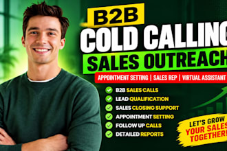 do cold calling sales outreach cold calling b2b sales closer virtual assistant