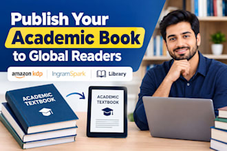 publish academic ebook to online bookstore, library, amazon KDP and ingramspark